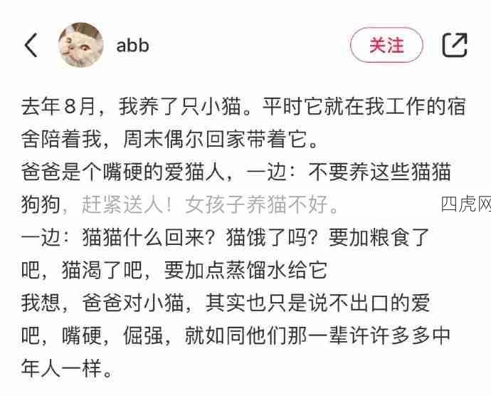 这个爸爸好有爱！不可能有人能不爱猫猫啊